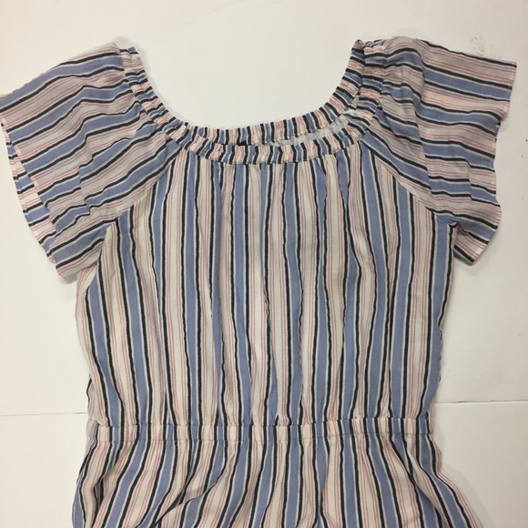 J. Crew Mercantile Off Shoulder Bohemian Flounce Peasant Dress SZ M - Picture 5 of 8